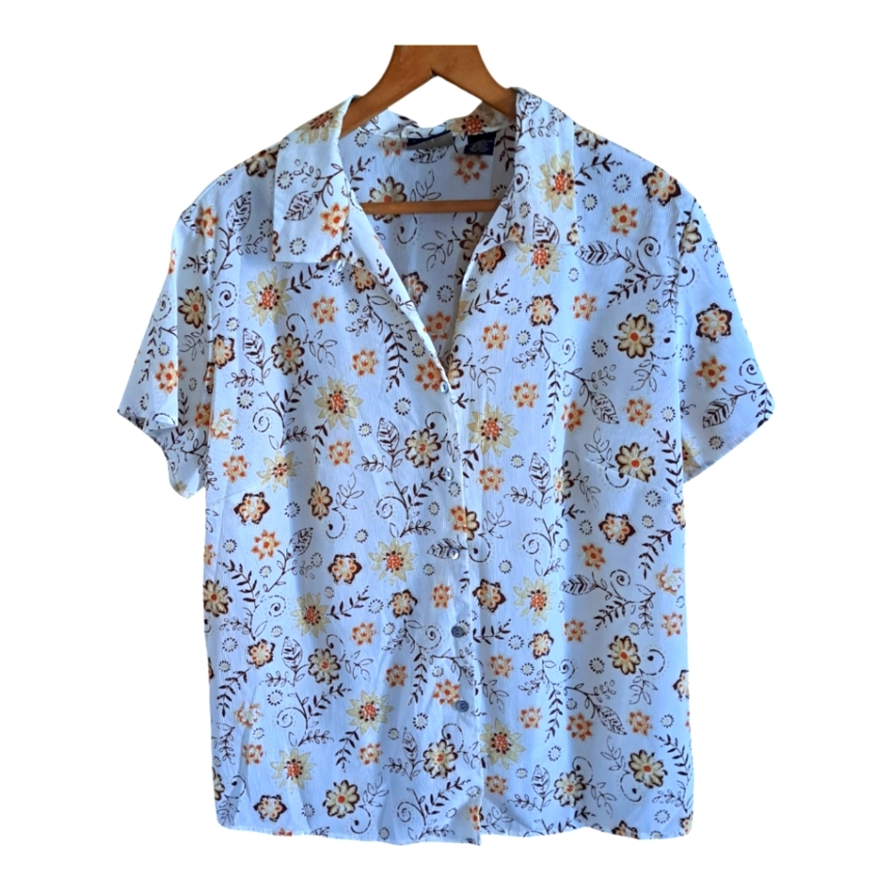 Vintage Laura Scott Short Sleeve Blouse